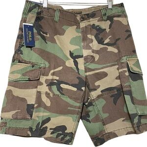 POLO RALPH LAUREN Camo Shorts Utility Tiger Cargo 10” Relaxed Fit Men’s Size 32
